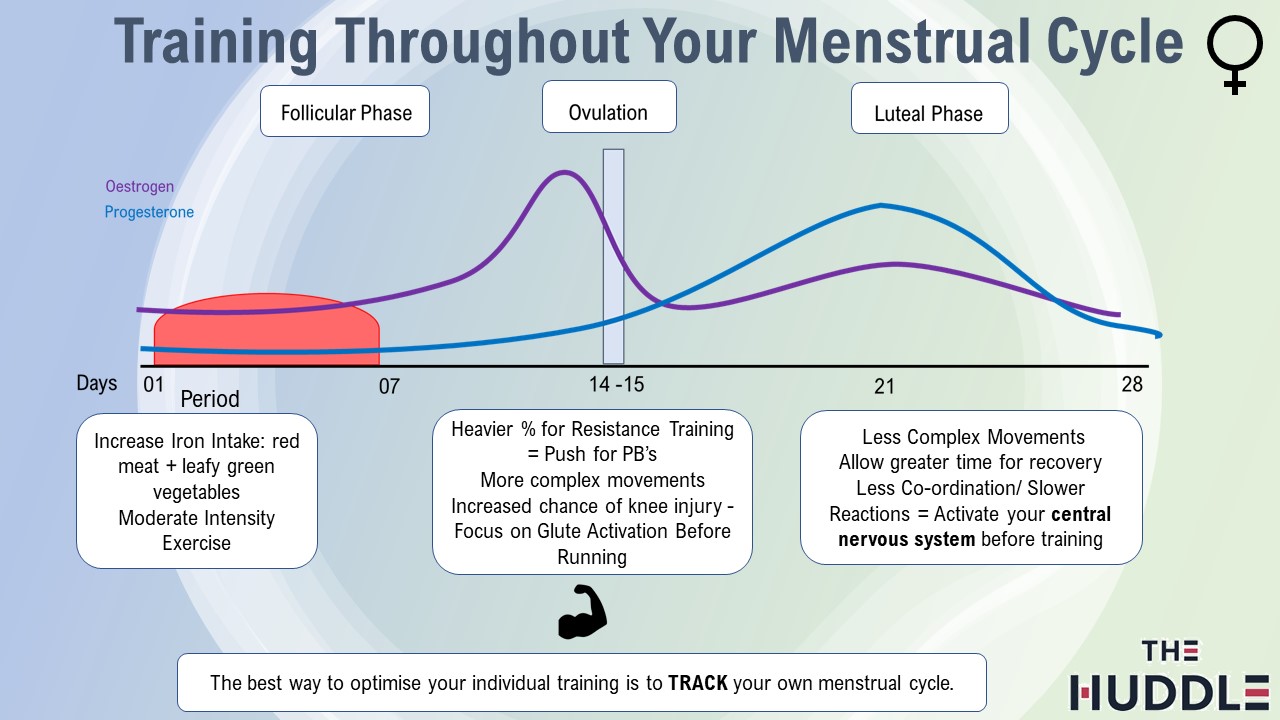 Training Throughout The Menstrual Cycle - The Huddle Cheltenham